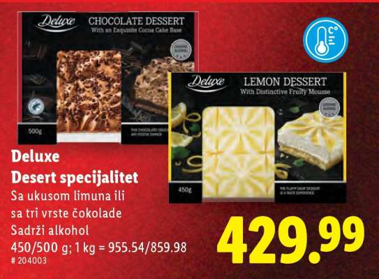 Deluxe Desert specijalitet