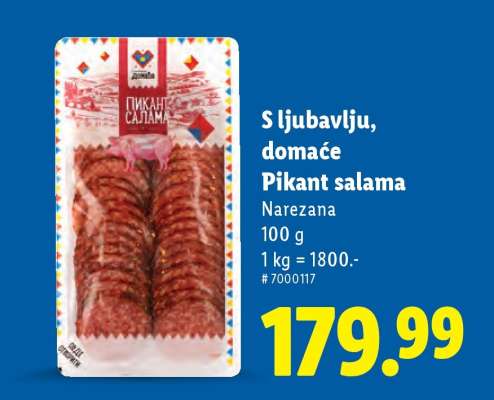 S ljubavlju, domaće Pikant salama