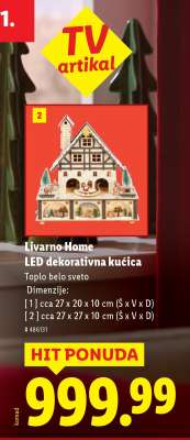 Livarno Home LED dekorativna kućica