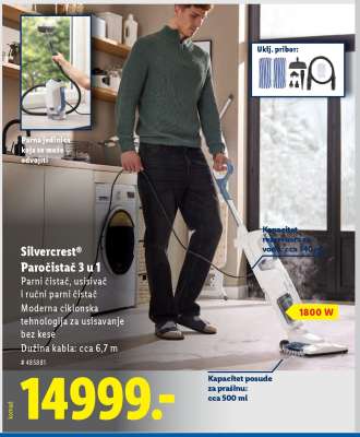 Silvercrest® Paročistač 3 u 1