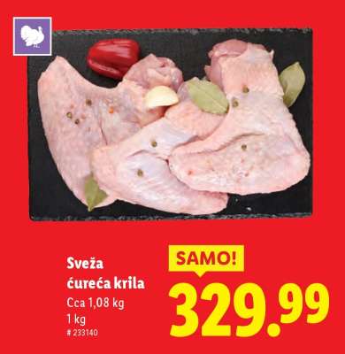 Sveža ćureća krila