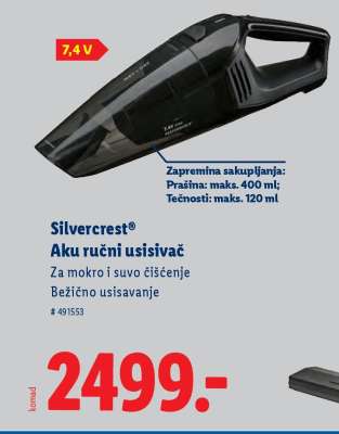 Silvercrest Aku ručni usisivač