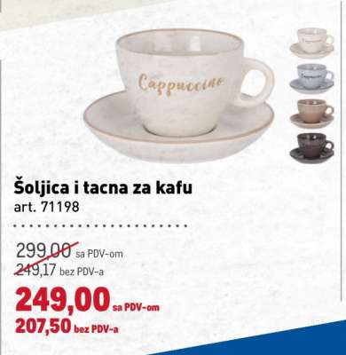 Šoljica i tacna za kafu