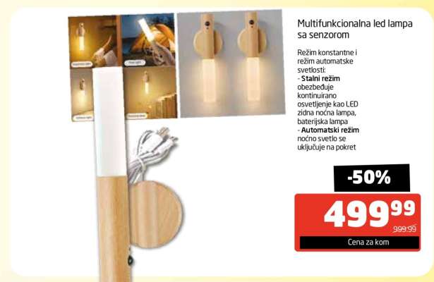 Multifunkcionalna led lampa sa senzorom