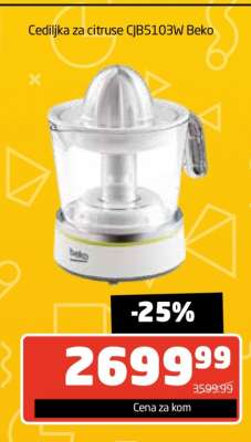 Cediljka za citruse CJB5103W Beko