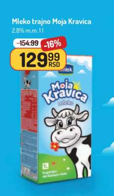 Mleko trajno Moja Kravica