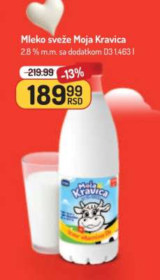 Mleko sveže Moja Kravica