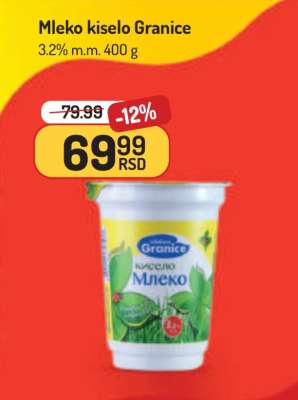 Mleko kiselo Granice