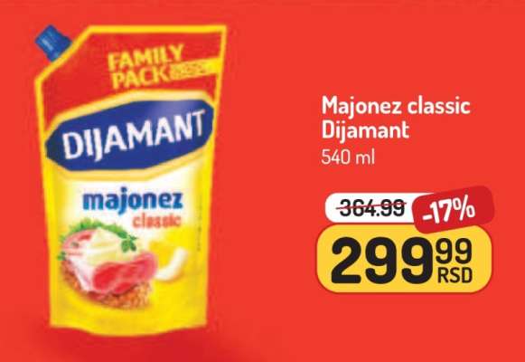 Majonez Classic Dijamant