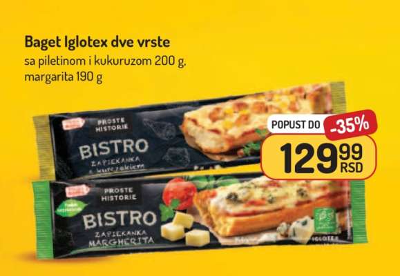 Baget Iglotex dve vrste