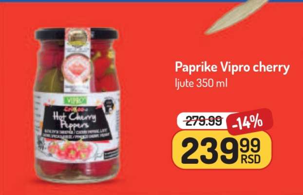 Paprike Vipro cherry