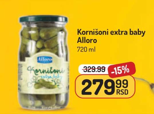 Kornišoni extra baby ALLORO