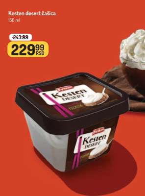 Kesten desert čašica
