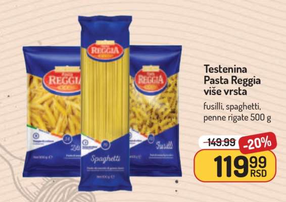 Testenina Pasta Reggia više vrsta
