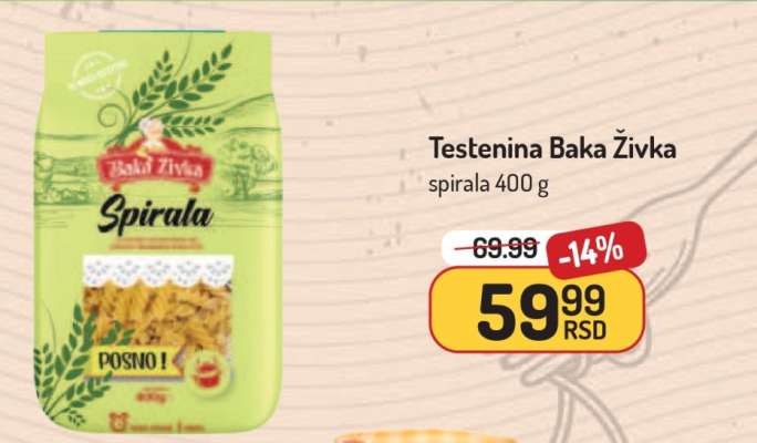 Testenina Baka Zivka