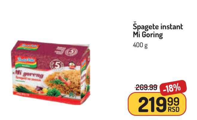Špagete instant Mi Goring