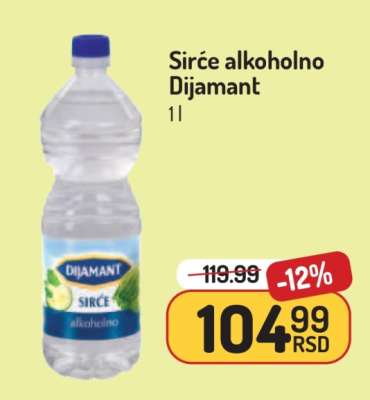 SIRĆE alkoholno Dijamant