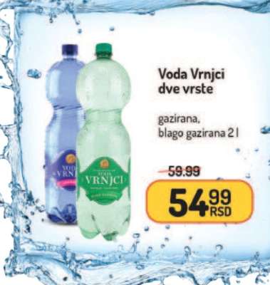 Voda Vrnci dve vrste