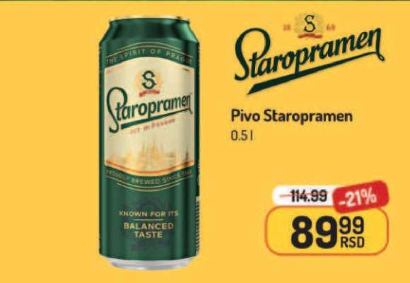 Pivo Staropramen