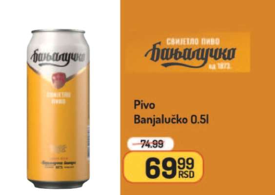 Pivo Banjalučko, 0.5l