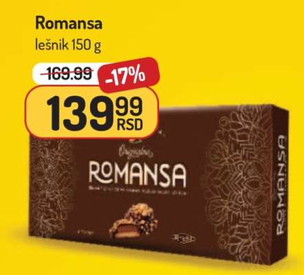 Romansa lešnik 150 g