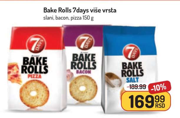 Bake Rolls 7Days više vrsta