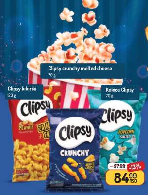 Clipsy crunchy melted cheese