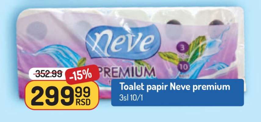 Toalet papir Neve premium