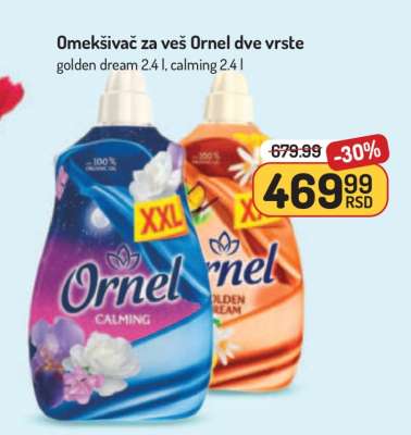 Omekšivač za veš Ornel dve vrste