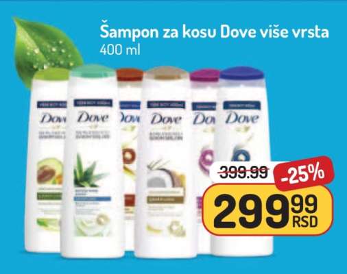 Šampon za kosu Dove više vrsta