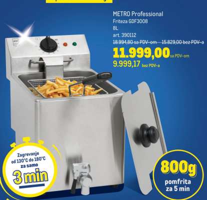 Metro Professional Friteza GDF3008