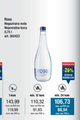 ROSA negazirana voda