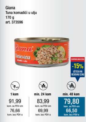 Giana tuna komadići u ulju