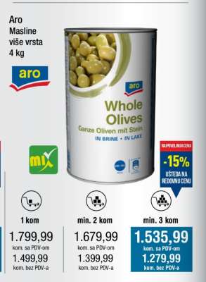 Aro Masline više vrsta 4 kg