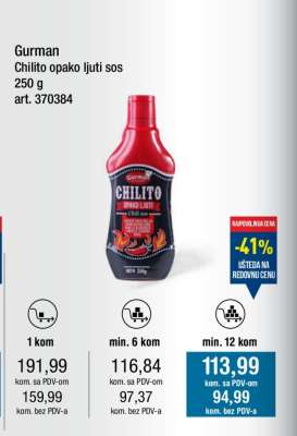 Gurman chilito opako ljuti sos