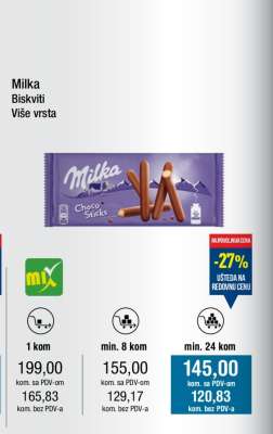 Milka biskviti više vrsta