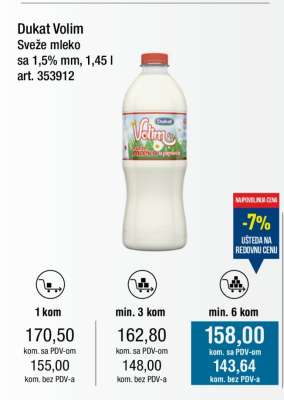 Dukat Volim Sveže mleko