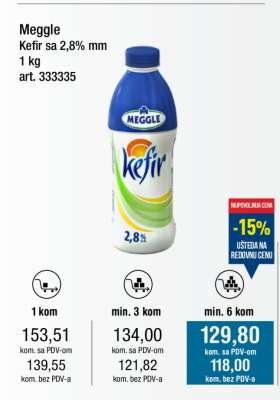 Meggle Kefir sa 2,8% mm