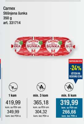 Carnex stisnjena šunka