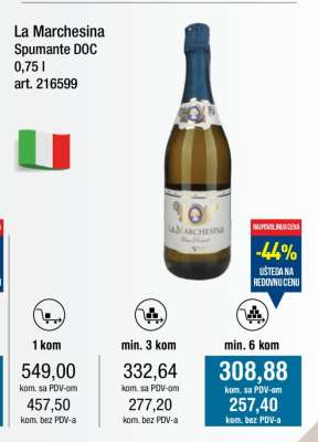 La Marchesina Spumante DOC 0,75 l