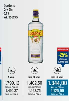 Gordons Dry Gin 0,7 l