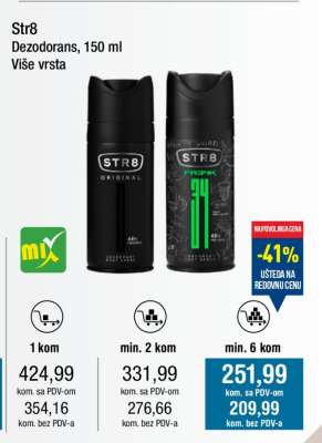 Str8 Dezodorans, 150 ml