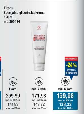 Fitogal Specijalna glicerinska krema 120 ml
