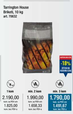 Tarrington House Briketi, 10 kg