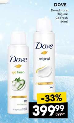 DOVE Dezodorans Original Go Fresh 150ml