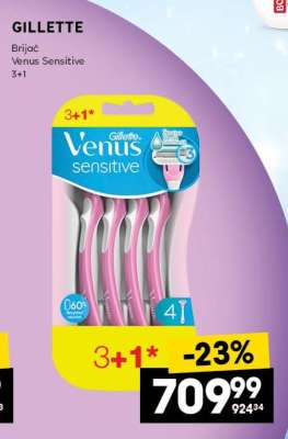 Brijač Venus Sensitive 3+1