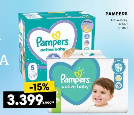 Pampers active baby