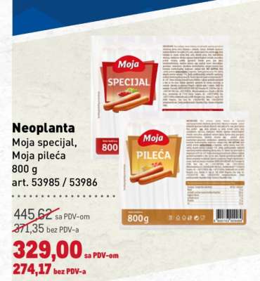 Neoplanta Moja specijal, Moja pileća