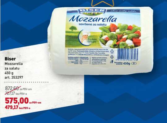 Biser Mozzarella za salatu