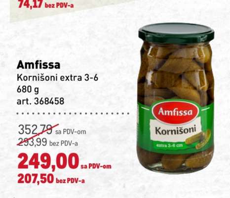 Amfissa Kornišoni extra 3-6